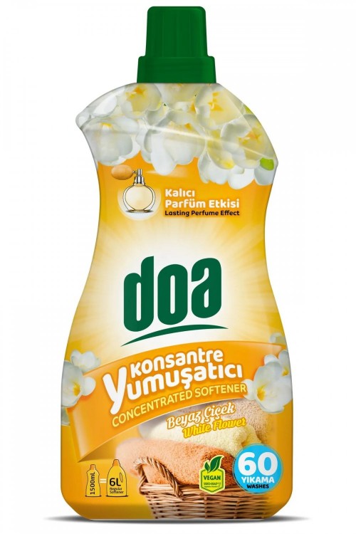 DOA CONCENTRATED SOFTENER WHITE FLOWER 1500ML*9