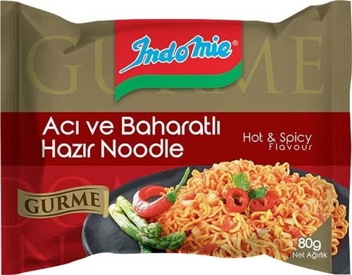 INDOMIE GOURMET HOT AND SPICY 80GR*40