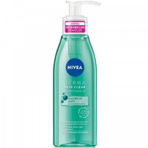 NIVEA 150ML DERMA SKIN CLEAR ANTI-ACNE FACE CLEANING GEL*12