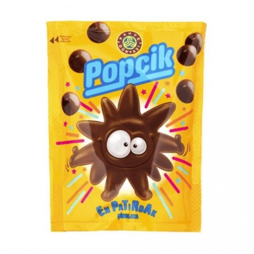 KAHVE DÜNYASI POPÇİK 40 GR KRİSPİ PATLAYAN ŞEKİL SÜTLÜ ÇİKOLATA.*48