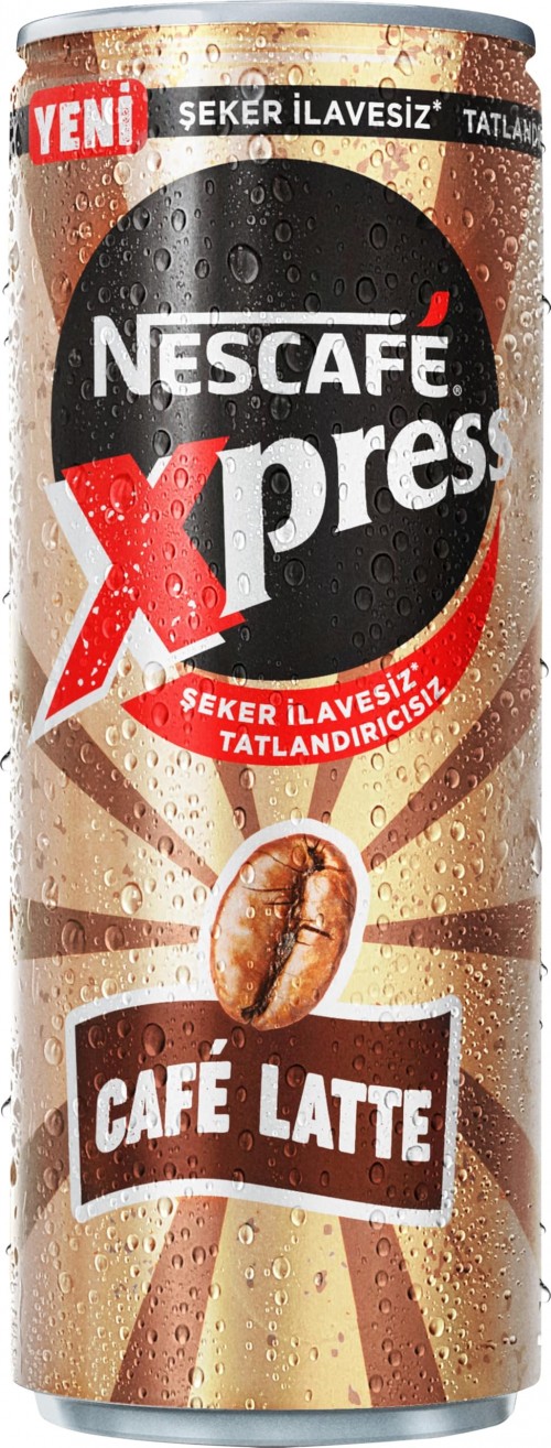 NESCAFE XPRESS LATTE 250ML ŞEKER İLAVESİZ*24