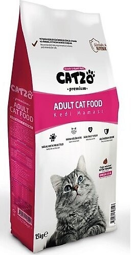 CATZO 15 KG PREMIUM KEDİ MAMASI GURME RENKLİ*1