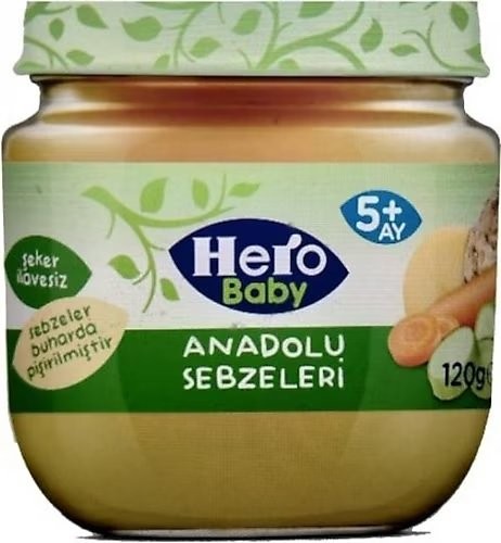 ÜLKER (5984-02) HERO BABY120 GR KAVANOZ ANADOLU SEBZE*12