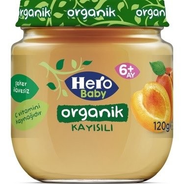 ÜLKER(5983-07) HERO BABY120GR KAVANOZ.ORGANIK.KAYISI*6