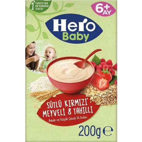 ÜLKER(5970-05) HERO BABY.200 GR 8 TAHIL KIRMIZI MEYVELİ*12