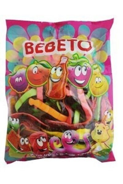 BEBETO 1 KG COLATED SNAKE SOFT CANDY*12