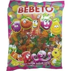 BEBETO 1 KG ALPHABET SOFT CANDY*12