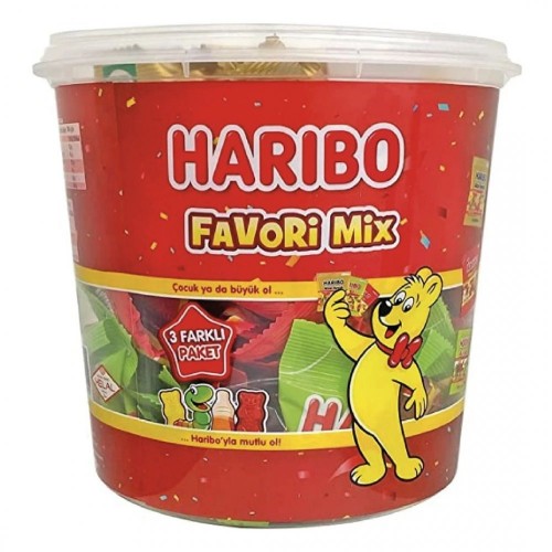 HARİBO (20 GR 50 PACKS) FAVORITE MIX BUCKET*6