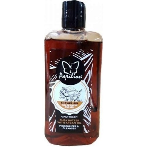 PAPILION SHOWER GEL 400 ML ARGAN AND SHEA OIL*12