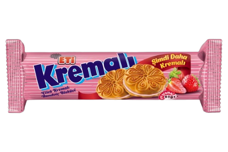 ETİ (2213100 CREAM BISCUIT WITH STRAWBERRY 488 GR*10