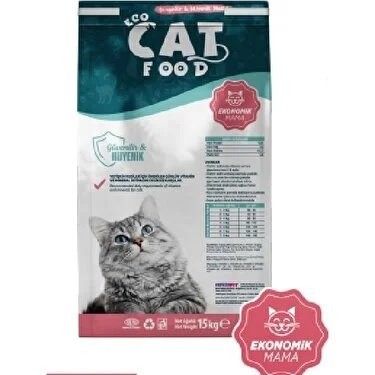 ECO CAT FOOD 15 KG YETİŞKİN KEDİ MAMA TAVUKLU*1