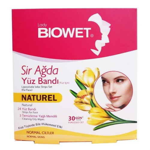 BIOWET SIR WAX FACE TAPE 27 Pcs NATURAL*24