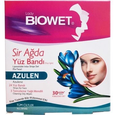 BIOWET SIR WAX FACE TAPE 27 Pcs AZULEN*24