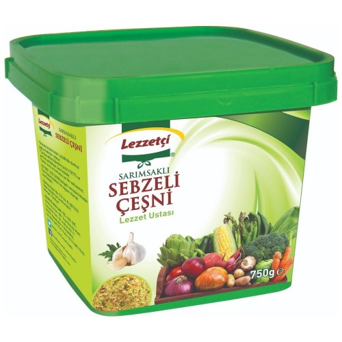 LEZZETÇİ 750 GR SARIMSAKLI ÇEŞNİ*6