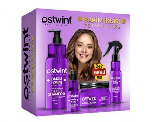 OSTWİNT 1200 ML SAÇ İKSİRİ SET SILVER*12