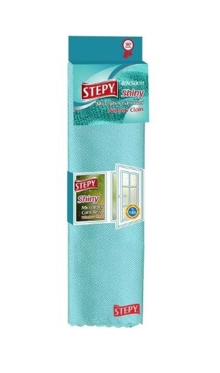 STEPY CLOTH MICROFIBER SHINY GLASS CLOTH (40*50)*24