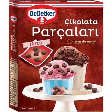 DR.OETKER CHOCOLATE PIECES WITH MILK 70 GR*12