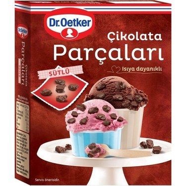 DR.OETKER ÇİKOLATA PARÇALARI SÜTLÜ 70 GR*12