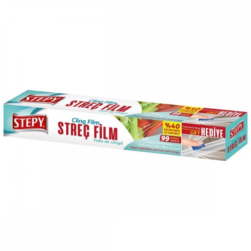 STEPY STREÇ FİLM %40 EKONOMİK 99 METRE*24