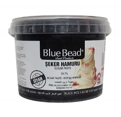 BLUE BEAD 1 KG SİYAH ŞEKER HAMURU*12