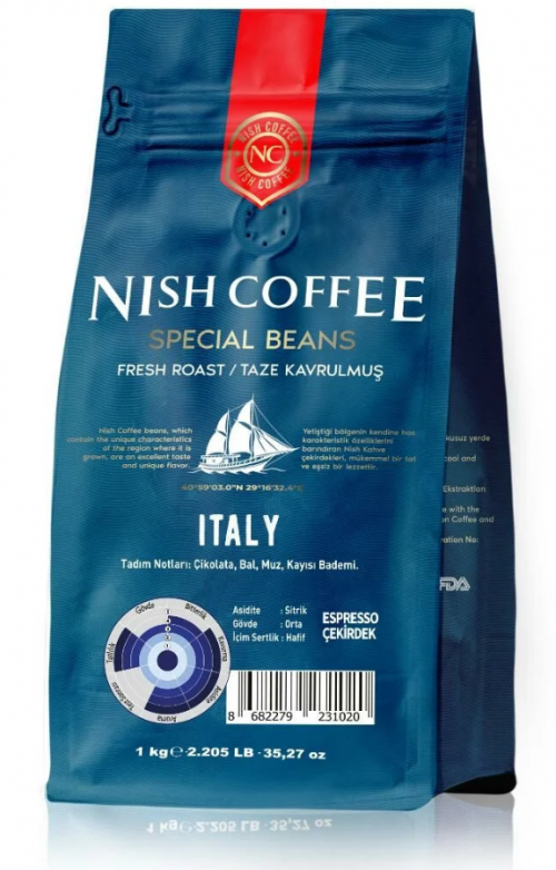 NISH COFFEE ESPRESSO 1000 GR ITALY*10