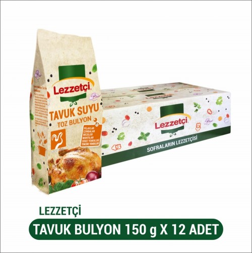 LEZZETÇİ 150 GR CHICKEN BULLION*12