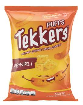 TEKKERS PUFFS CHIPS WITH CHEESE 20 GR*60