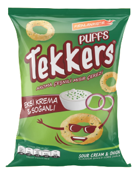 TEKKERS PUFFS EKŞİ KREM.SOĞANLI CİPS 20 GR*60