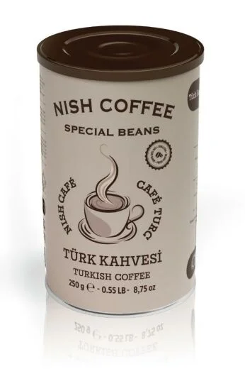 NISH COFFEE TURKISH COFFEE 250 GR TIN*18
