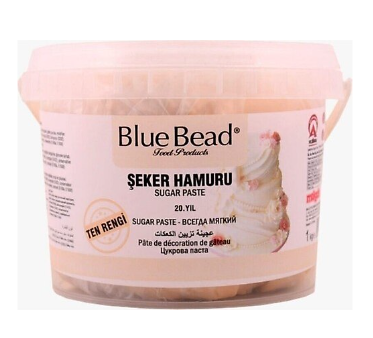 BLUE BEAD 1 KG TAN COLORED SUGAR DOUGH*12