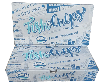 FISH AND CHIPS LARGE BOX*100