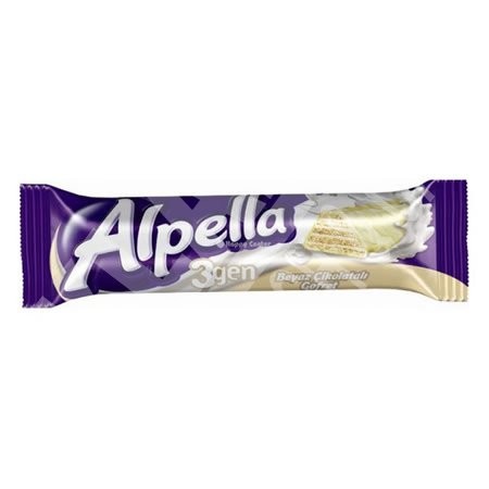 ÜLKER (901-08) ALPELLA TRIANGLE WHİTE 28 GR*24