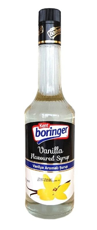K.BORINGER 700 ML SYRUP WITH VANILLA FLAVORED*6