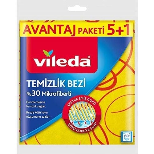VİLEDA SARI TEMİZLİK BEZİ 5Lİ*24