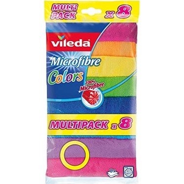 VİLEDA MİKROFİBER COLORS 8 Lİ BEZ*10