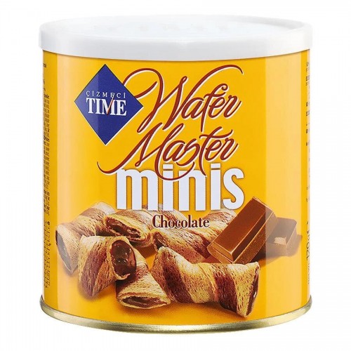 ÇİZMECİ TİME 120GR WAFER MASTER MİNİS ÇİKOLATA TENEKE*12