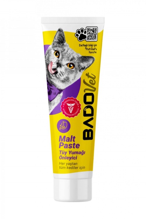 BADO 100 GR TÜP KEDİ BESİN TAKV.MALT PASTE*12