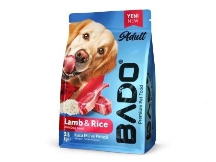 BADO 2500 GR YETİŞKİN KÖPEK KUZU ETLİ PİRİNÇ*8