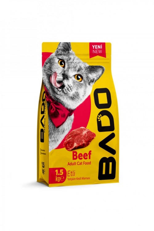 BADO 1500 GR YETİŞKİN KEDİ MAMASI ETLİ*10