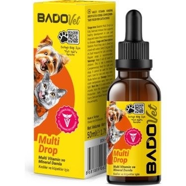 BADO 50 GR KEDİ KÖPEK MULTİVİTAMİN DAMLA*6