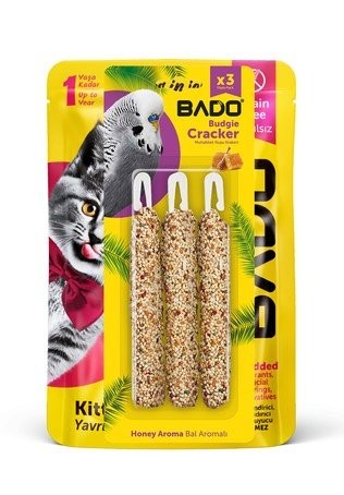 BADO MUHABBET KUŞU KRAKERİ 105 GR BALLI*10