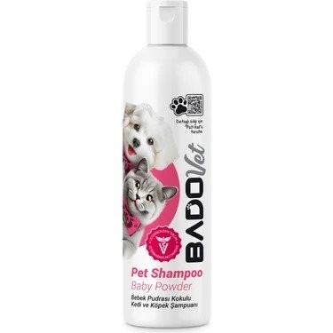 BADO 400 ML ŞAMP.KEDİ VE KÖPEK BEBEK PUDRA KOKU*12