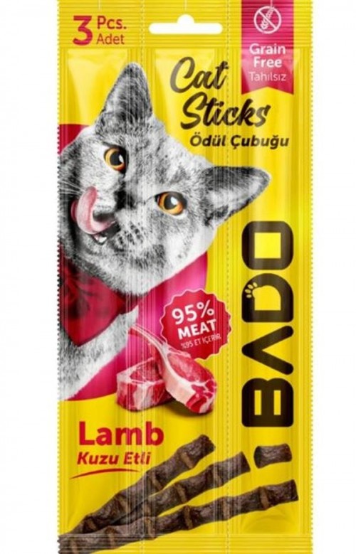 BADO 15 GR KEDİ ÖDÜL ÇUBUĞU KUZU ETLİ*24