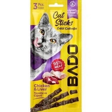 BADO 15 GR KEDİ ÖDÜL ÇUBUĞU TAVUKLU&CİĞERLİ*24