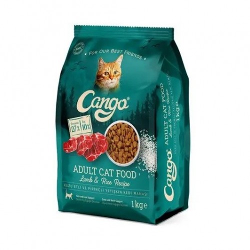 CANGO 1000 GR YETİŞKİN KEDİ MAMASI KUZU ETLİ*16