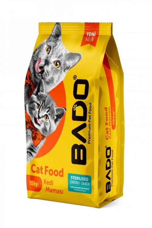 BADO 10 KG KISIR.KEDİ MAMASI SOMONLU*1