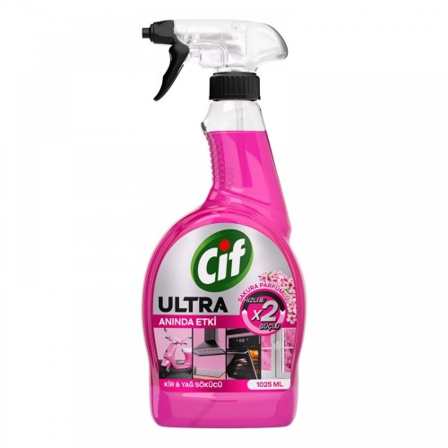 CİF SPREY 750ML ULTRA KİR&YAĞ SÖKÜCÜ SAKURA*12