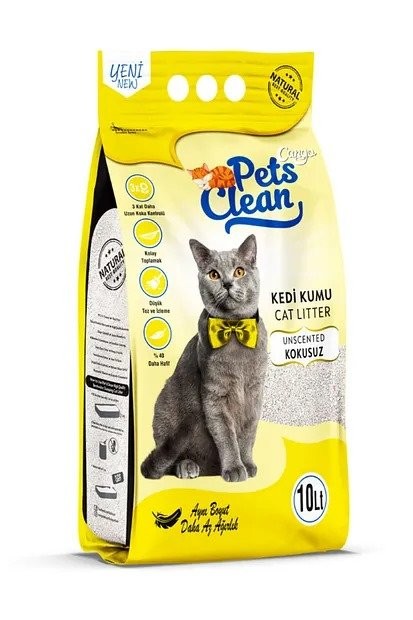 PETS CLEAN NATURAL SCENTED CAT LITTER 10 LT *1