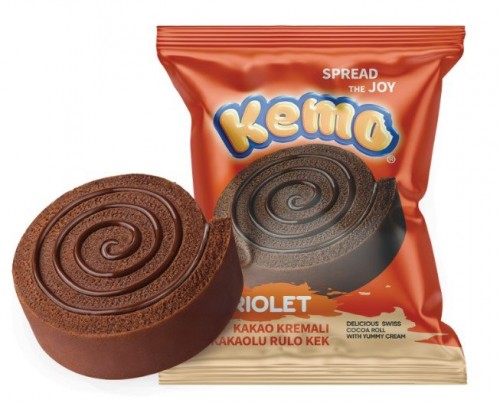 KEMO RIOLET KAKAO KREM. RULO KEK 45 GR*24