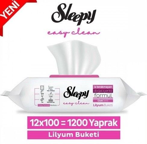 SLEEPY 100 LÜ YÜZEY HAVLU LİLYUM BUKET*12